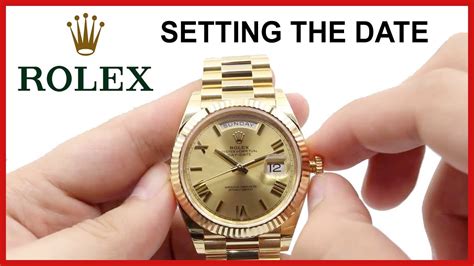 how to set a rolex watch date|Rolex watch date and date.